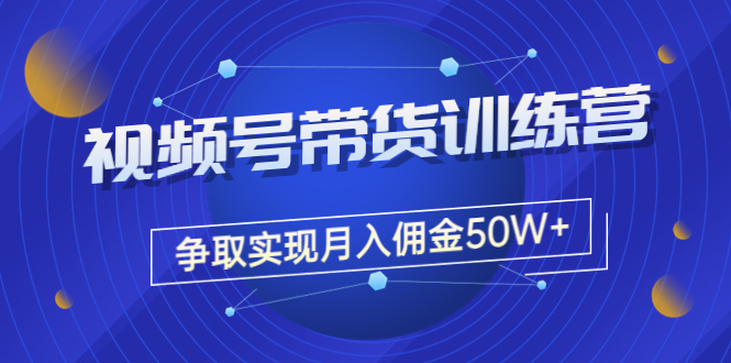 【副业项目3707期】视频号直播带货教程，教你如何实现月入佣金50W+（课程+资料+工具）-知联副业