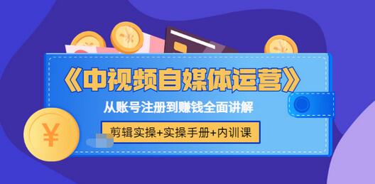 【副业项目3715期】中视频自媒体运营实操+实操手册+内训课，从账号注册到赚钱全面讲解-知联副业