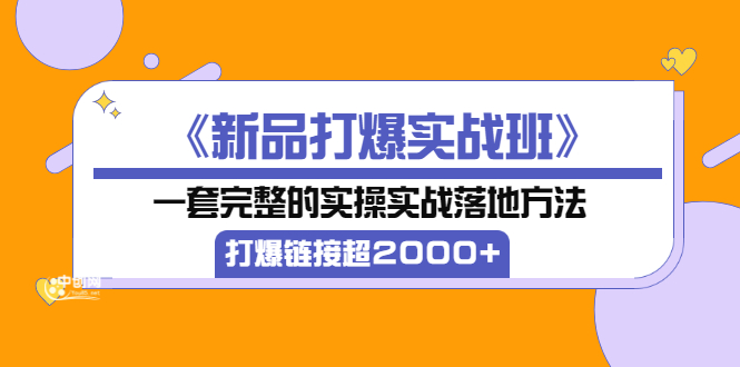 【副业项目4088期】《新品打爆实战班》一套完整的实操实战落地方法，打爆链接超2000+（38节课)-知联副业