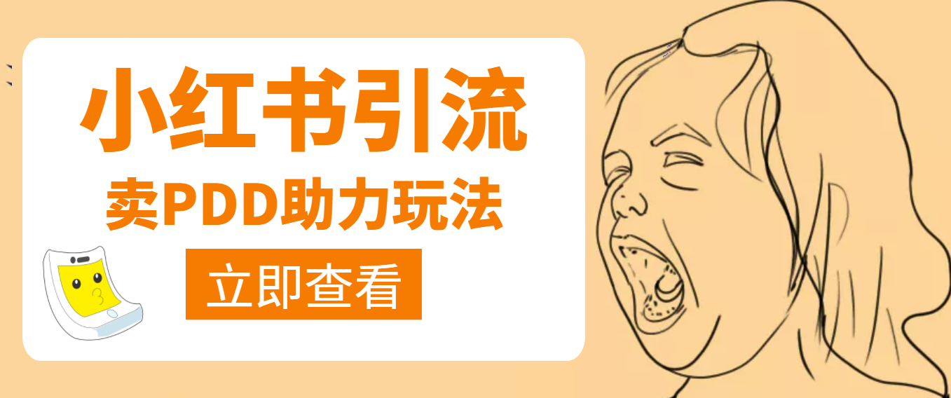 【副业项目4230期】利用小红书卖拼多多助力，日赚100+，顺便还能引个流【视频课程】-知联副业