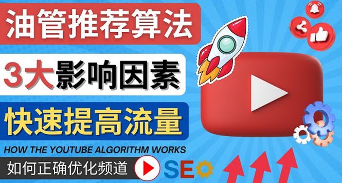 【副业项目4609期】YouTube视频推荐算法 (Algorithm ) 详解YouTube推荐机制，帮你获得更多流量-知联副业