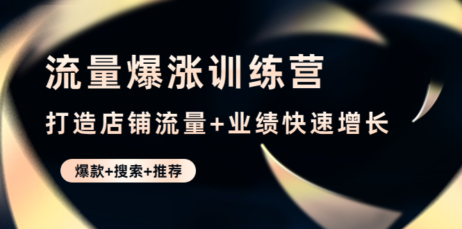 【副业项目4741期】流量爆涨训练营：打造店铺流量+业绩快速增长 (爆款+搜索+推荐)-知联副业