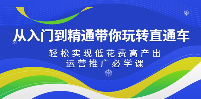 【副业项目5274期】从入门到精通带你玩转直通车：轻松实现低花费高产出，35节运营推广必学课-知联副业
