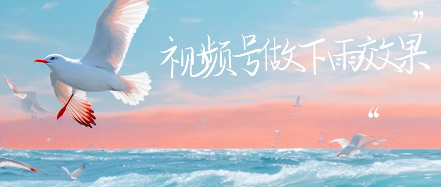 【副业项目6913期】视频号做下雨视频一个账号一周涨粉10W+年入100w-知联副业