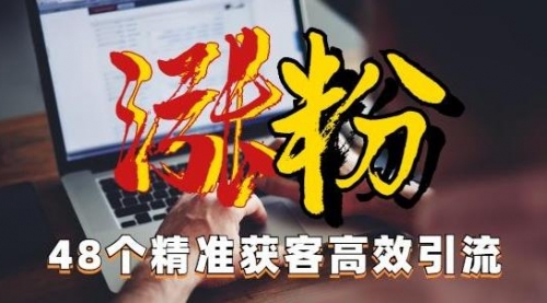 【副业项目7097期】独家分享48个引流绝技，再没粉丝只能怪自己了！-知联副业