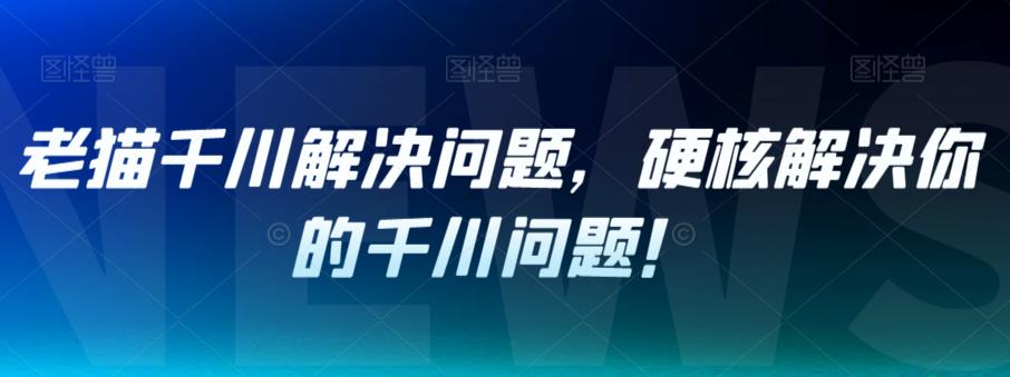 【副业项目7379期】老猫千川解决问题，硬核解决你的千川问题！-知联副业