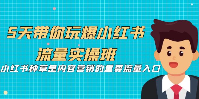 【副业项目7197期】5天带你玩爆小红书流量实操班，小红书种草实战-知联副业