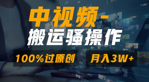 【副业8948期】无脑双重去重原创视频，100%中视频+视频号分成计划-知联副业