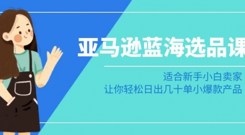 【副业8949期】亚马逊-蓝海选品课：适合新手小白卖家，让你轻松日出几十单小爆款产品-知联副业