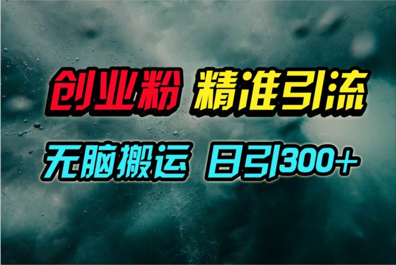 视频号纯搬运日引300+创业粉教程！-知联副业