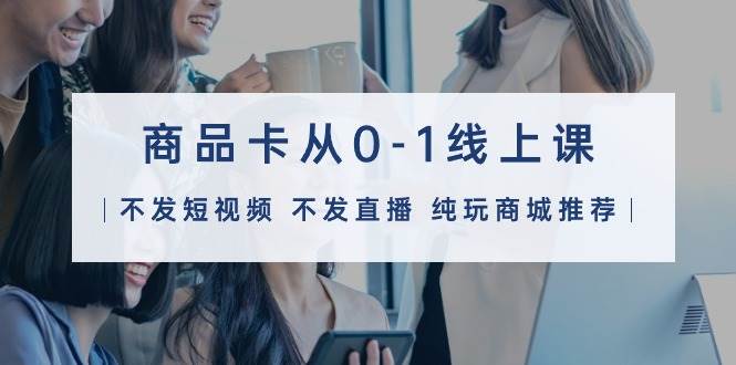 商品卡从0-1线上课（不发短视频 不发直播 纯玩商城推荐）32节课-知联副业