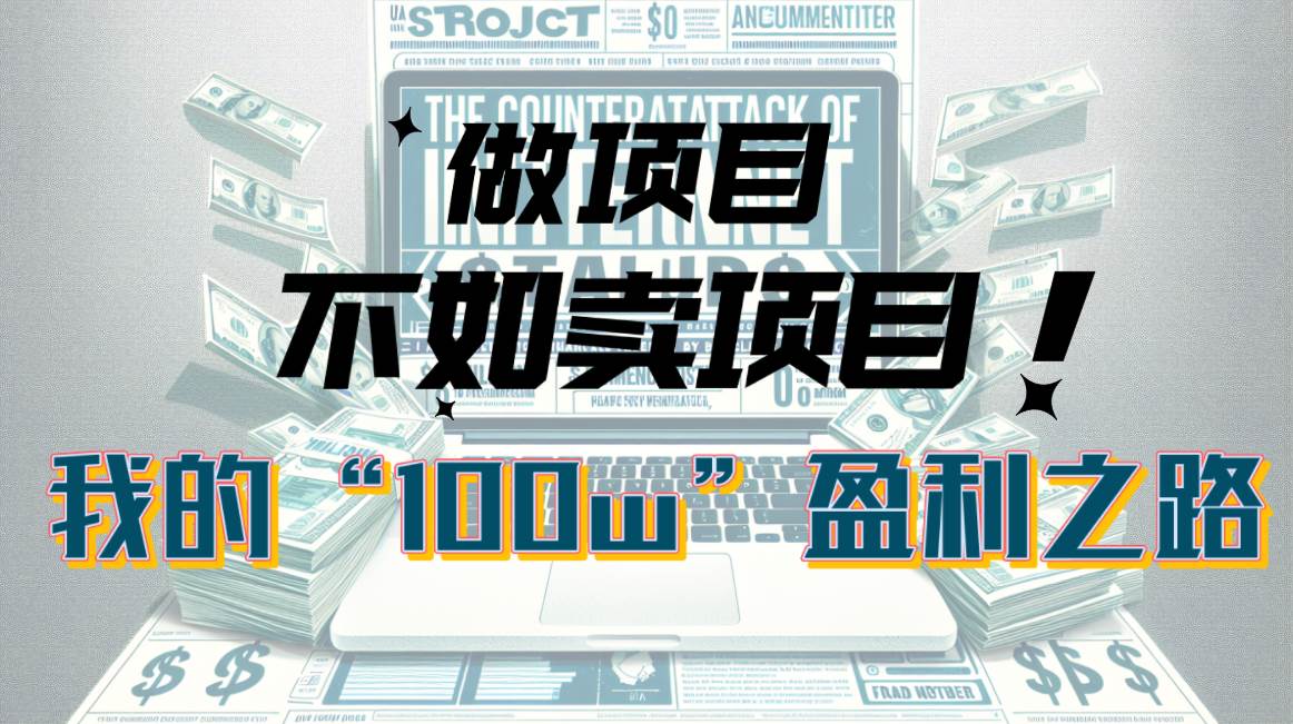 为什么做项目不如卖项目？我的100W+盈利之路-知联副业