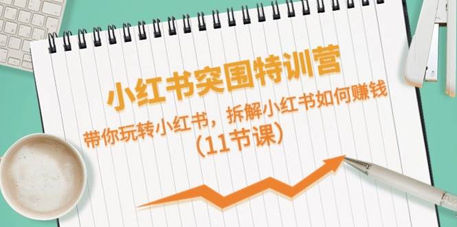小红书突围特训营，带你玩转小红书，拆解小红书如何赚钱（11节课）-知联副业