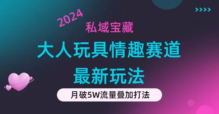 私域宝藏：大人玩具情趣赛道合规新玩法，零投入，私域超高流量成单率高-知联副业
