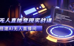 2024全套Ai无人直播变现实战课,搭建AI无人直播间,利用AI赚钱 (24节课)-知联副业