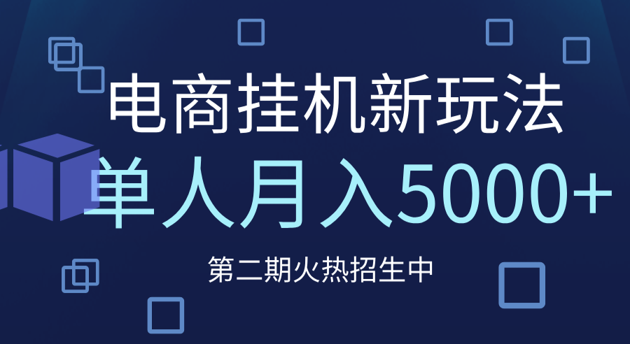 电商平台挂机新玩法，单人月入5000+攻略-知联副业