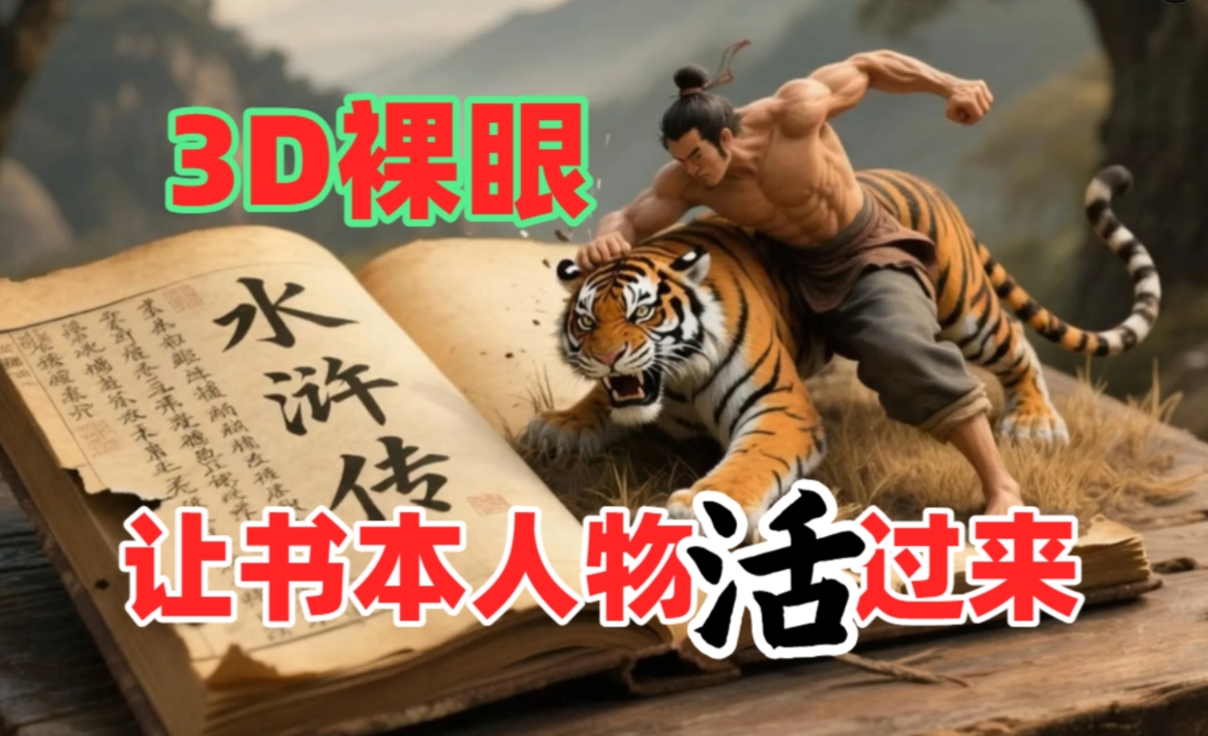 书本人物裸眼3D视频，一条视频收益过千，保姆级教程-知联副业