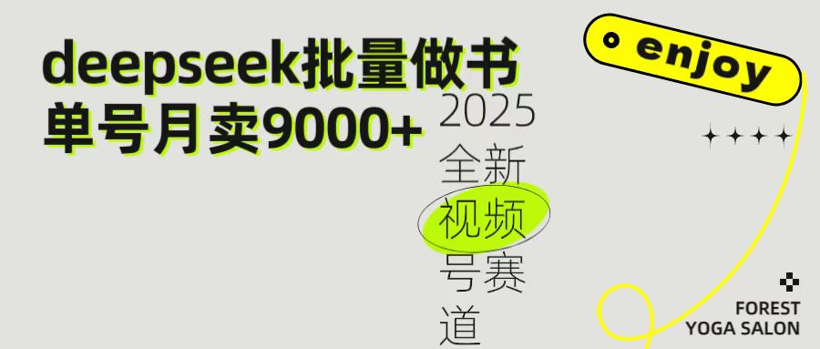 2025最新视频号项目 如何用Deepseek快速批量制作书单号 日入1000+-知联副业