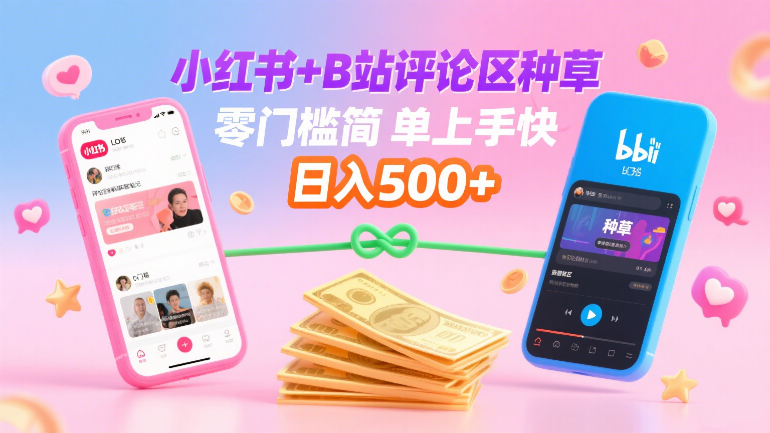 小红书+B站评论区种草,0门槛1分钟一单,只需复制粘贴,日入500+-知联副业