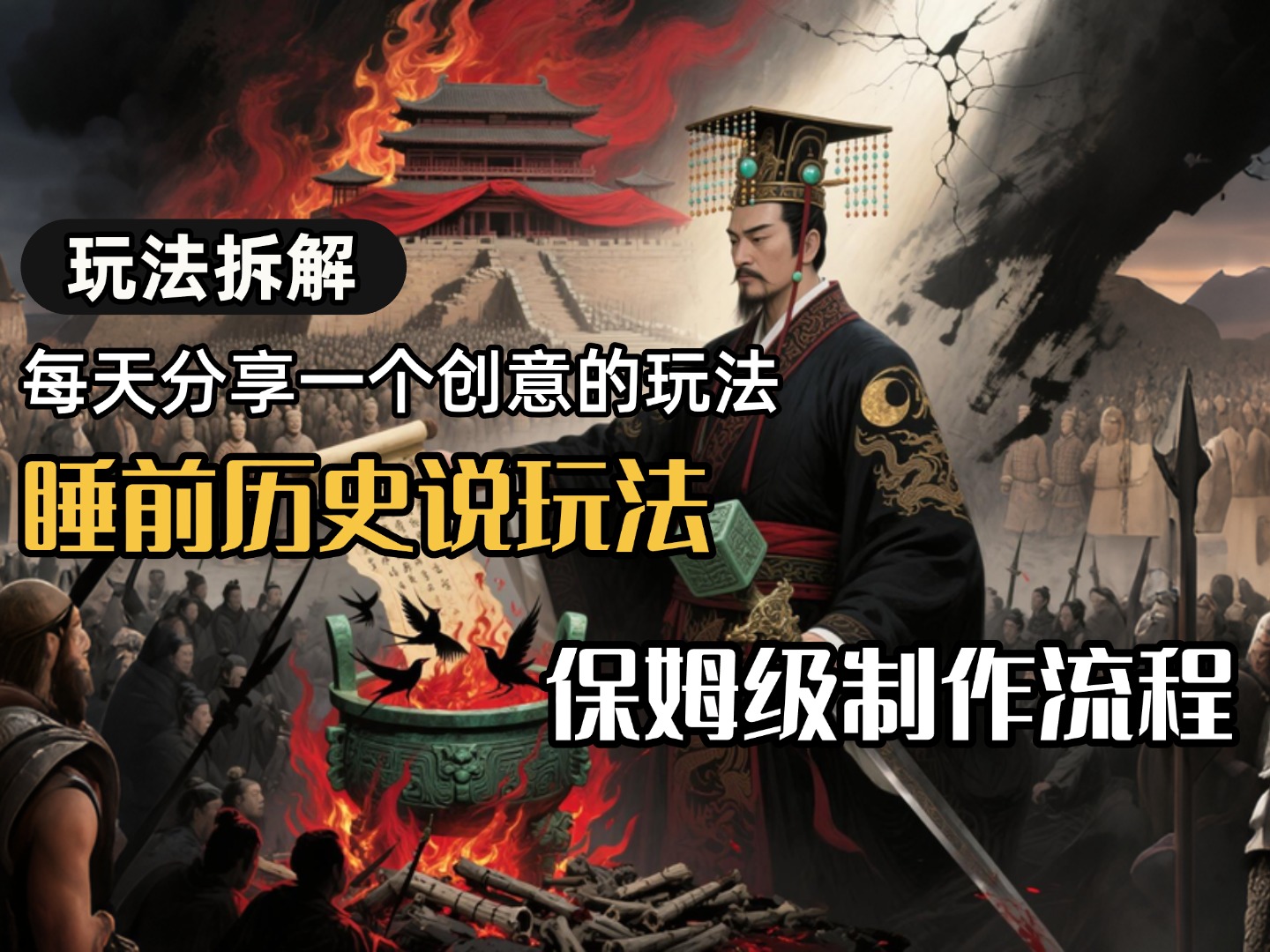 13条作品涨粉24.5万,全流程拆解睡前历史说,保姆级教程-知联副业